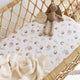 Bumblebees Organic Bassinet Sheet / Change Pad Cover - Thumbnail 1