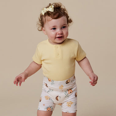 Bumblebees Organic Bike Shorts | Snuggle Hunny