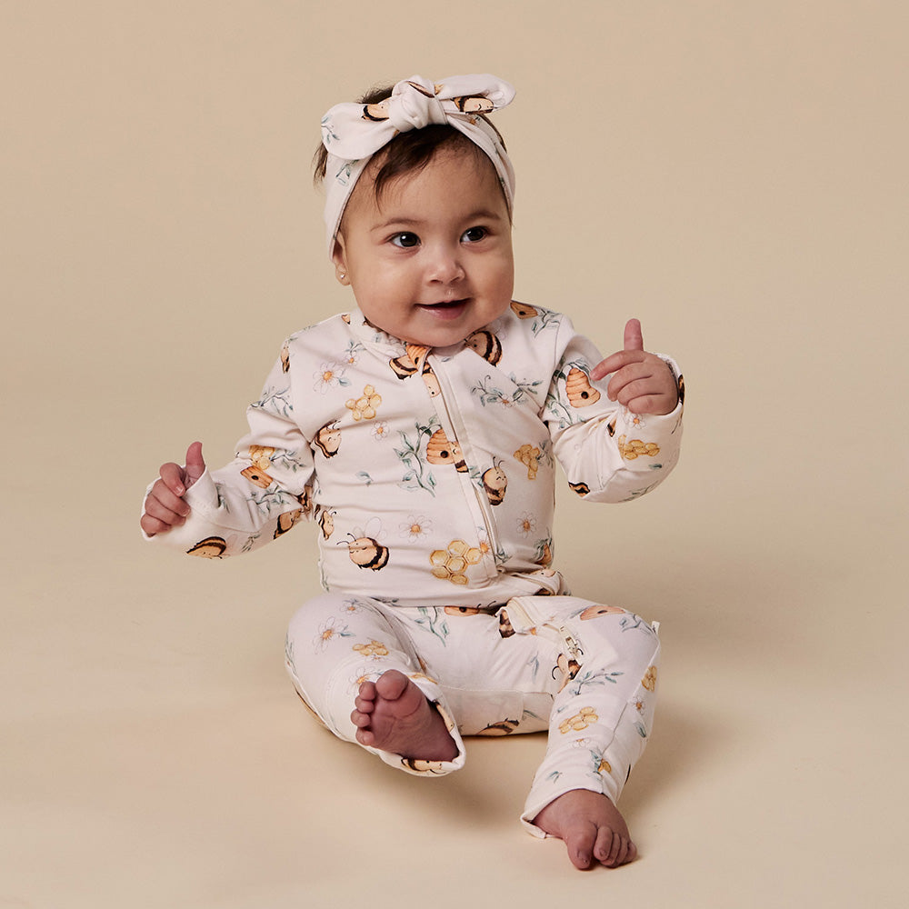Bumblebees Organic Snugglesuit Convertible Romper - View 6