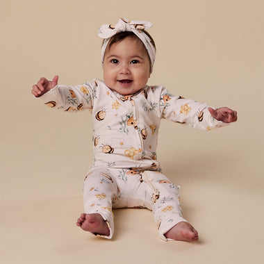 Bumblebees Organic Snugglesuit Convertible Romper | Snuggle Hunny