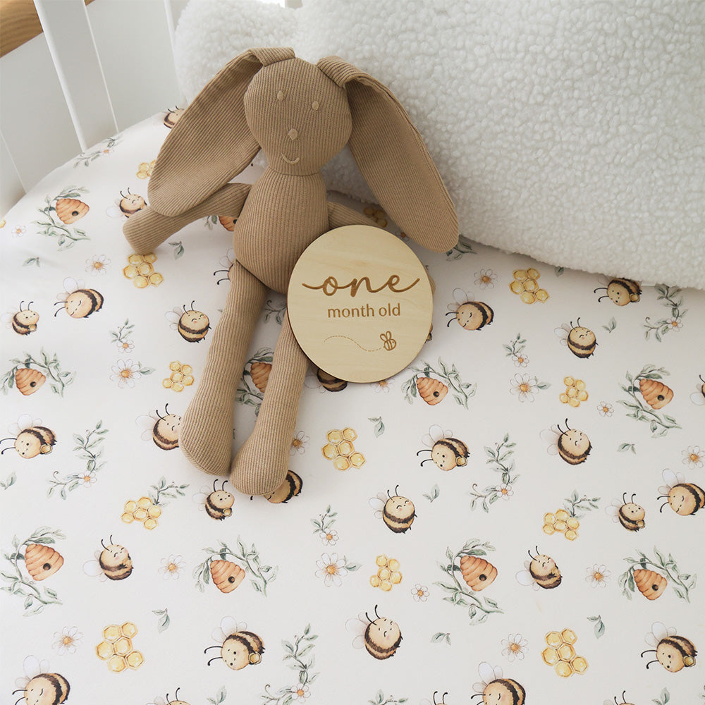 Bumblebees Organic Fitted Cot Sheet - View 5