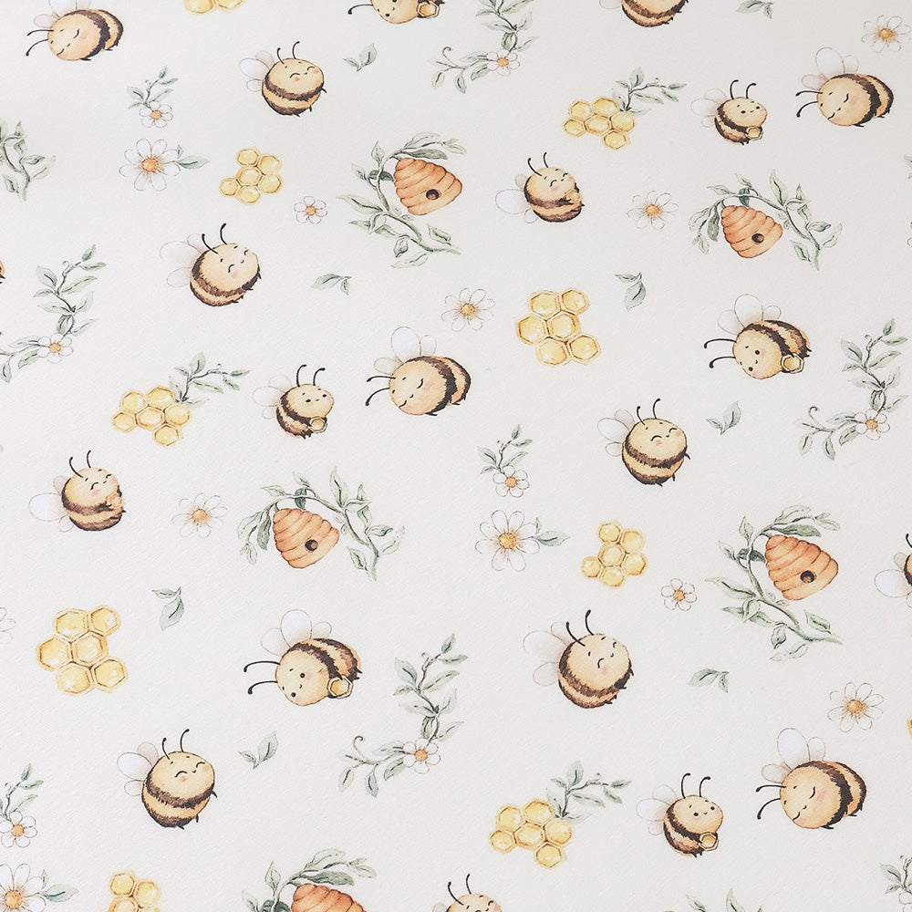 Bumblebees Organic Fitted Cot Sheet - View 2