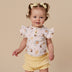 Bumblebees Short Sleeve Organic Bodysuit with Frill | Snuggle Hunny