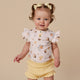 Bumblebees Short Sleeve Organic Bodysuit with Frill - Thumbnail 1