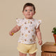 Bumblebees Organic Short Sleeve Top with Frill - Thumbnail 6