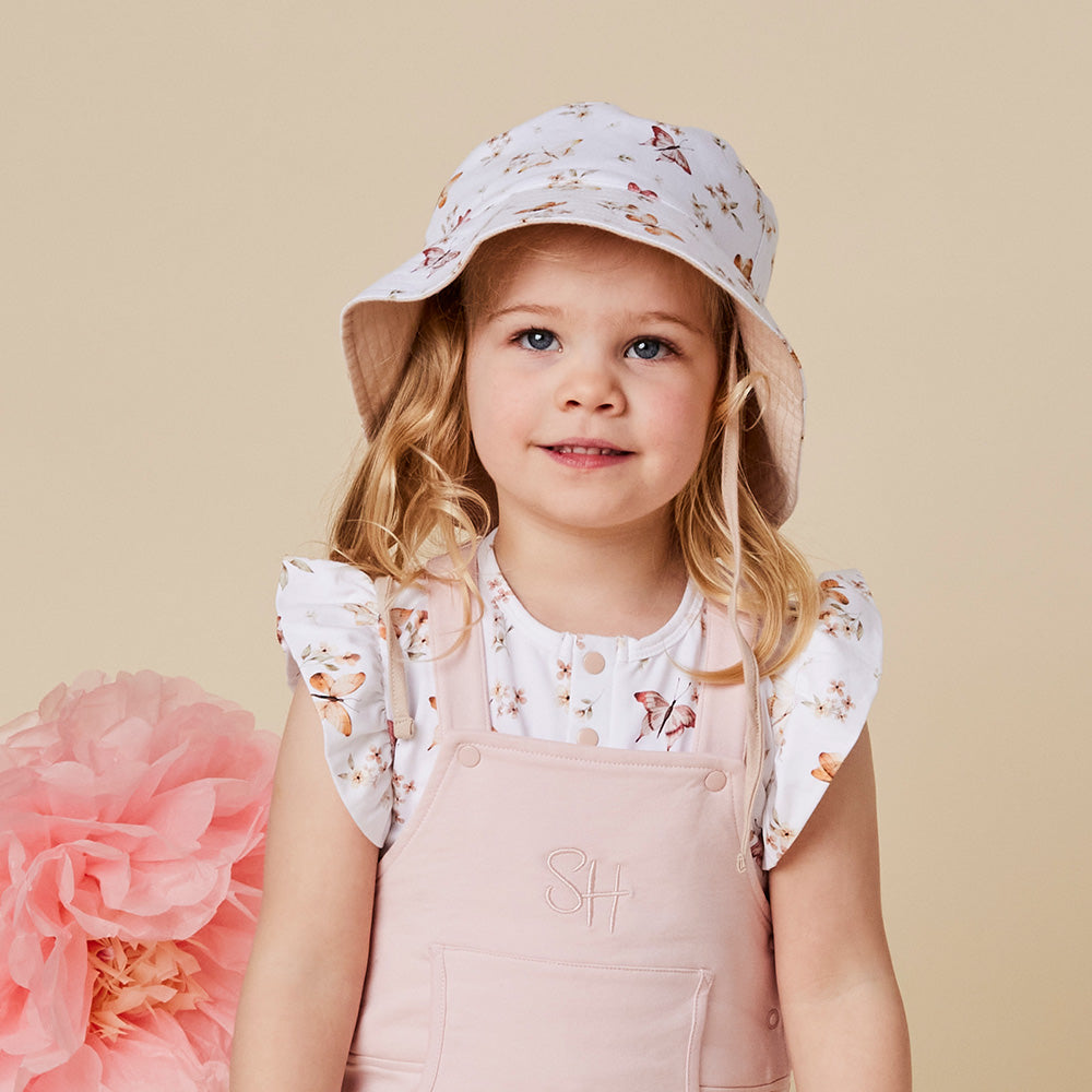 Butterfly Reversible Cotton Bucket Hat - View 5