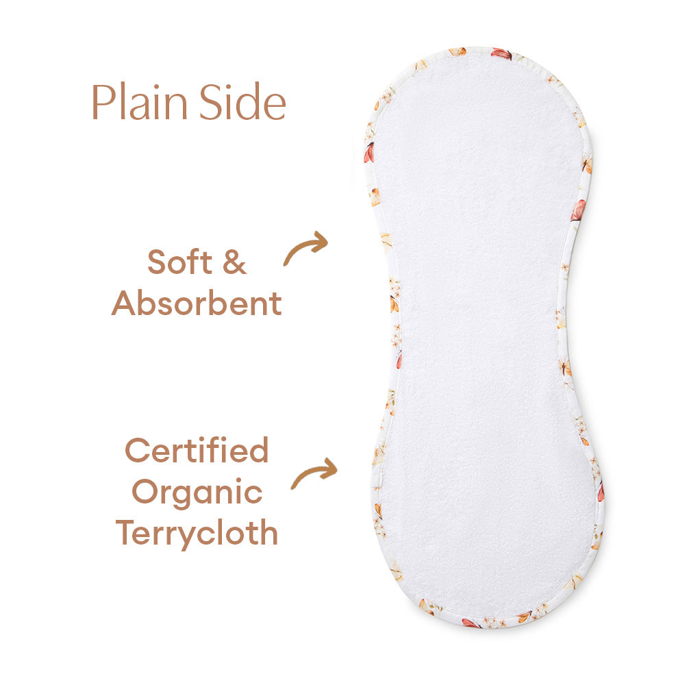 Butterfly Organic Cotton Burp Cloth - View 6