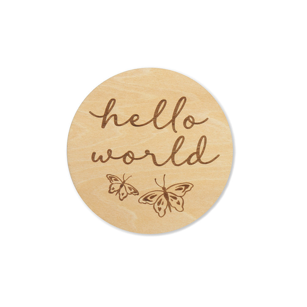 Butterfly Wooden Milestone Cards - View 3