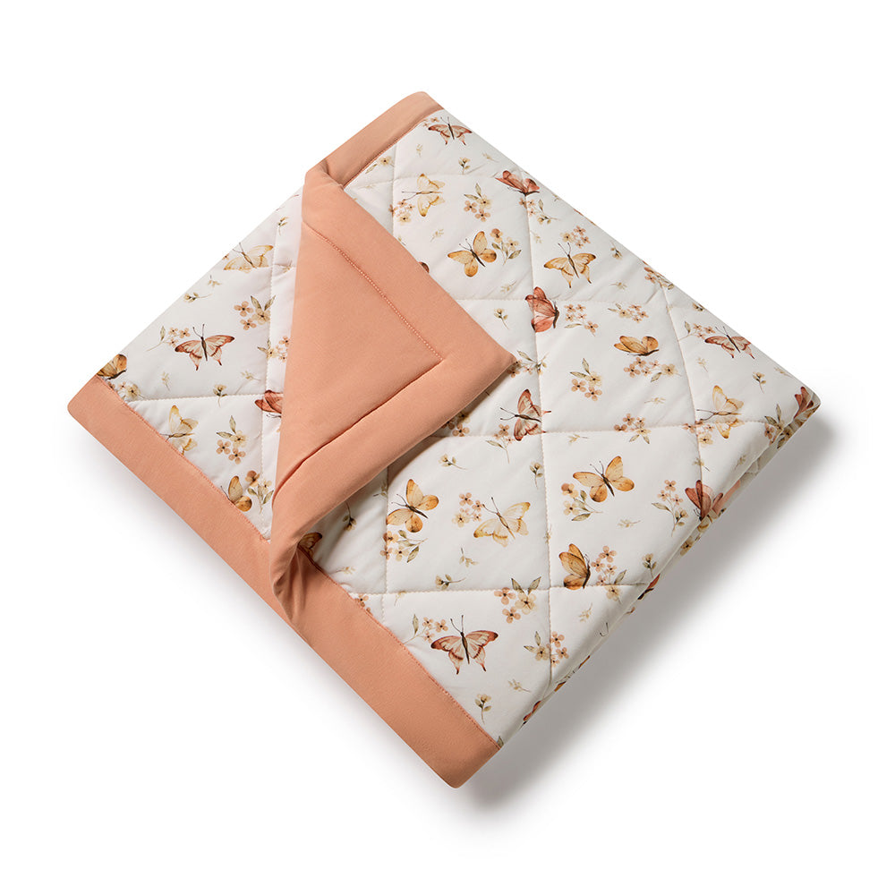 Butterfly Organic Cotton Cot Comforter - View 2