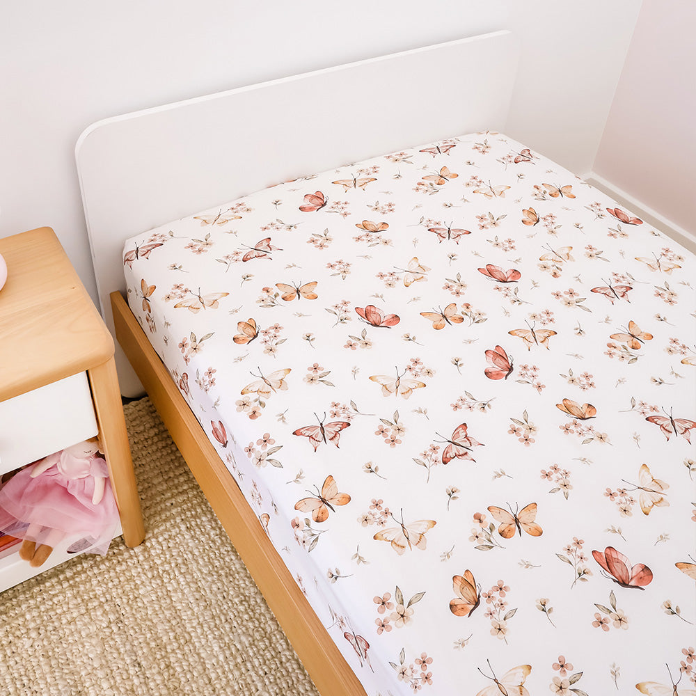 Butterfly Organic Cotton Fitted Sheet - View 4