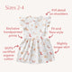 Butterfly Short Sleeve Organic Dress - Thumbnail 4