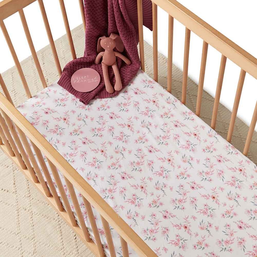 Camille Organic Fitted Cot Sheet - View 1