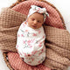 Camille Organic Snuggle Swaddle & Topknot Set - Thumbnail 1