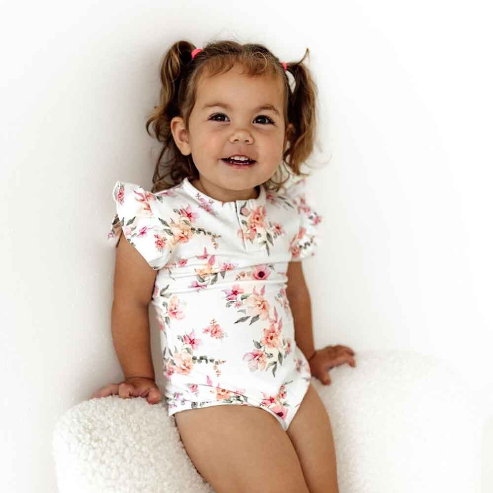 Camille Short Sleeve Organic Bodysuit - View 3