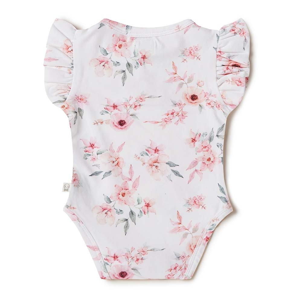 Camille Short Sleeve Organic Bodysuit - View 4