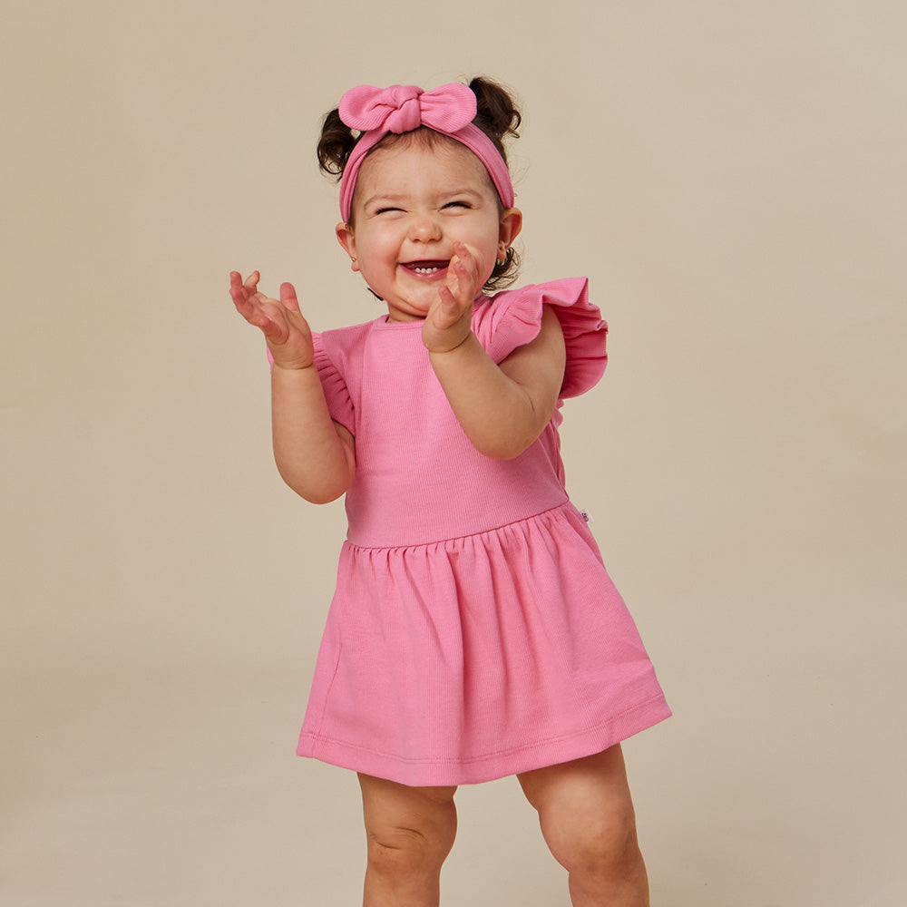 Candy Short Sleeve Organic Dress - View 4