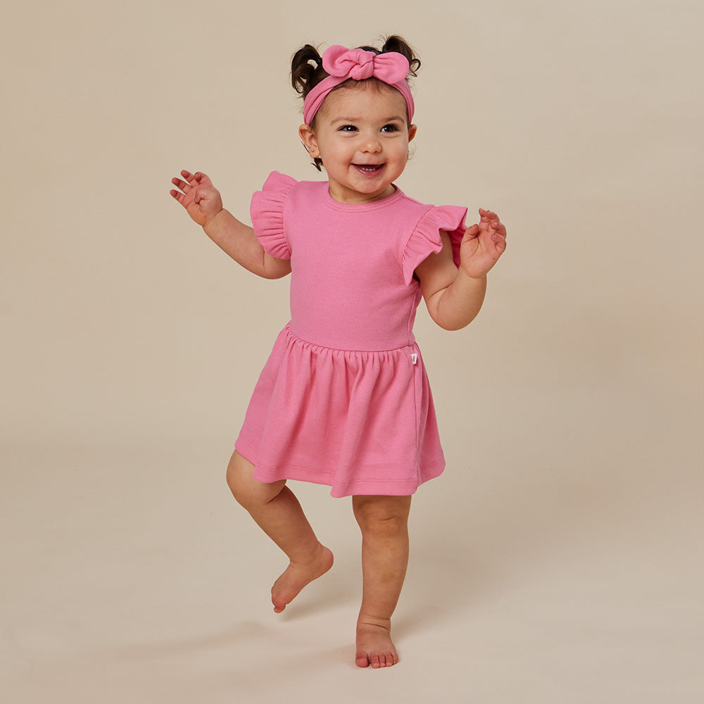 Candy Short Sleeve Organic Dress - View 7