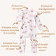 Carousel Organic Snugglesuit Convertible Romper with Frill - Thumbnail 7