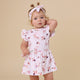 Carousel Short Sleeve Organic Dress - Thumbnail 8