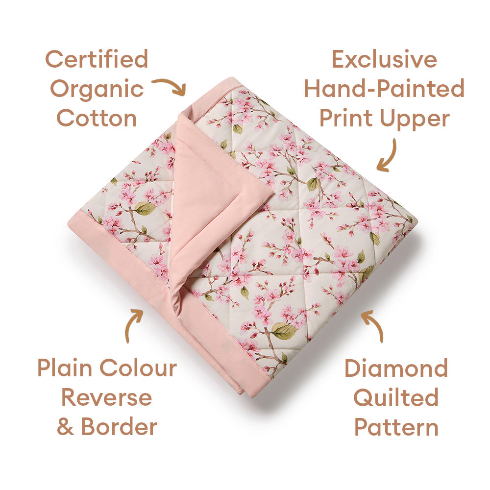 Cherry Blossom Organic Cotton Cot Comforter - View 5