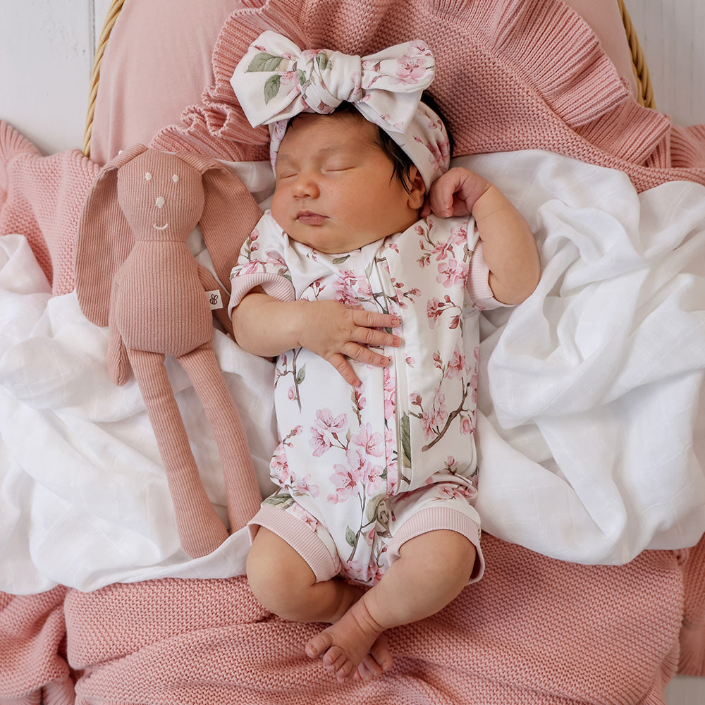 Cherry Blossom Organic Snuggle Shortie - View 1