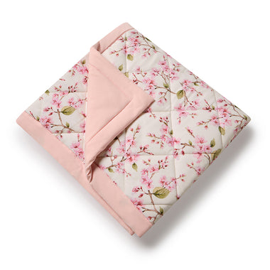 Cherry Blossom Organic Cotton Cot Comforter | Snuggle Hunny