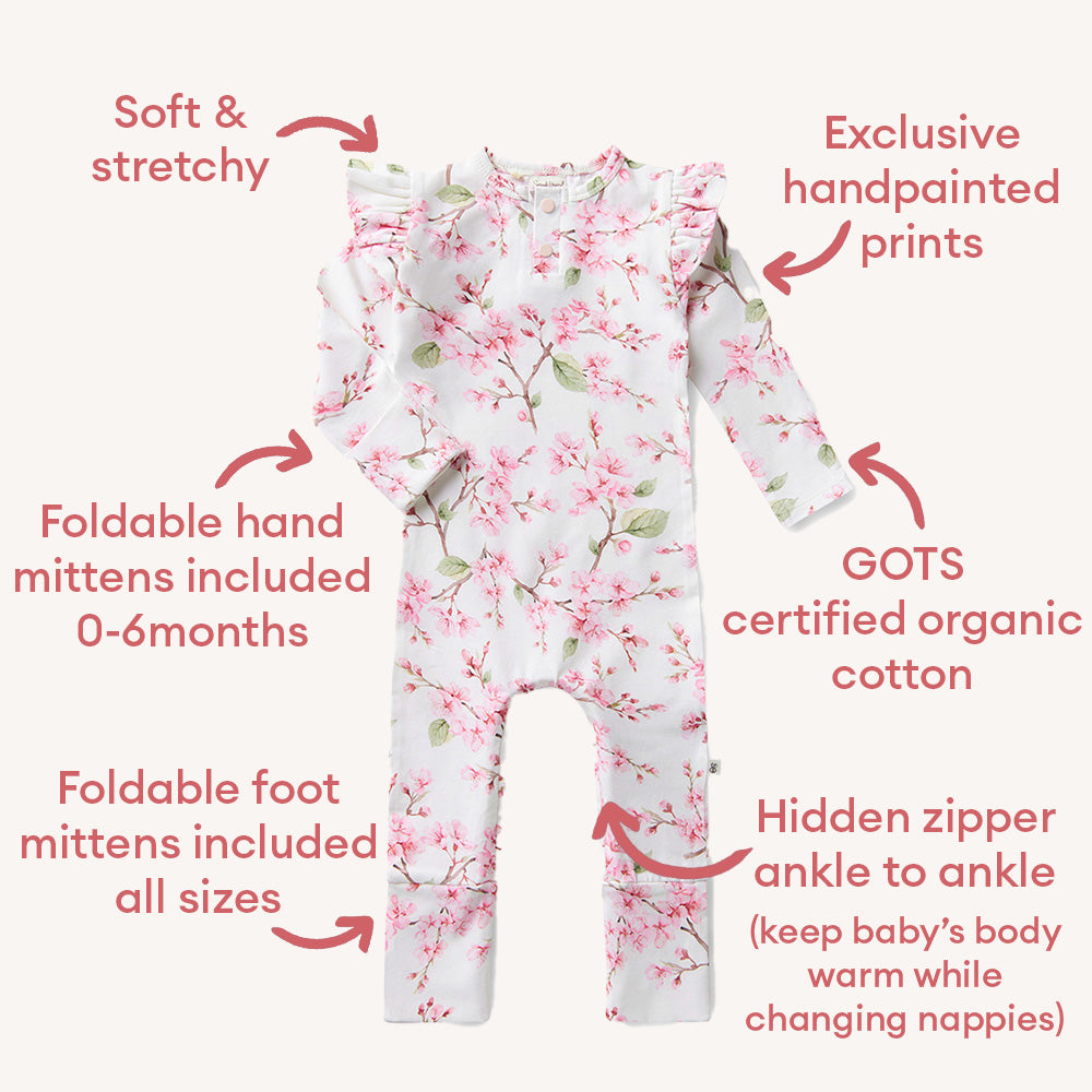 Cherry Blossom Organic Growsuit - View 4