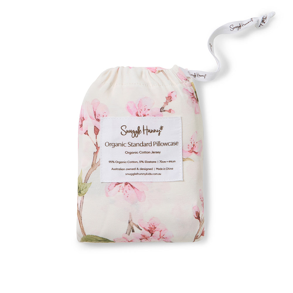 Cherry Blossom Organic Cotton Single Pillowcase - View 5