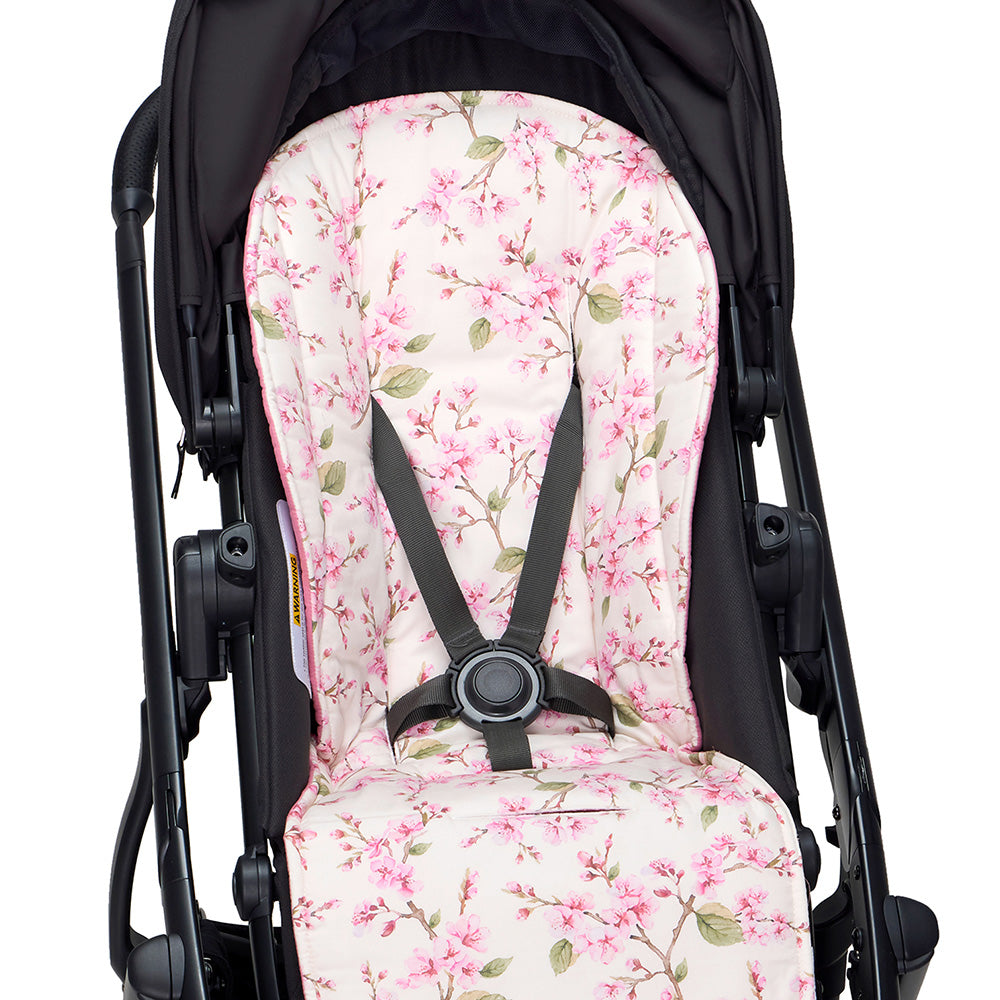 Cherry Blossom Universal Organic Pram Liner - View 4