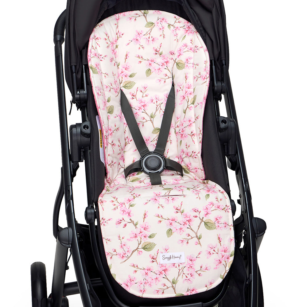Cherry Blossom Universal Organic Pram Liner - View 1