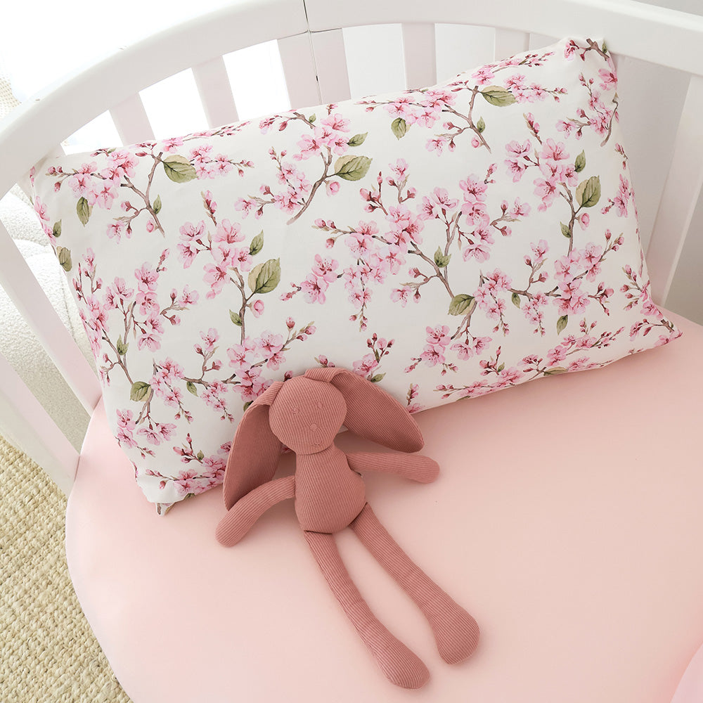 Cherry Blossom Organic Cotton Toddler Pillowcase - View 3