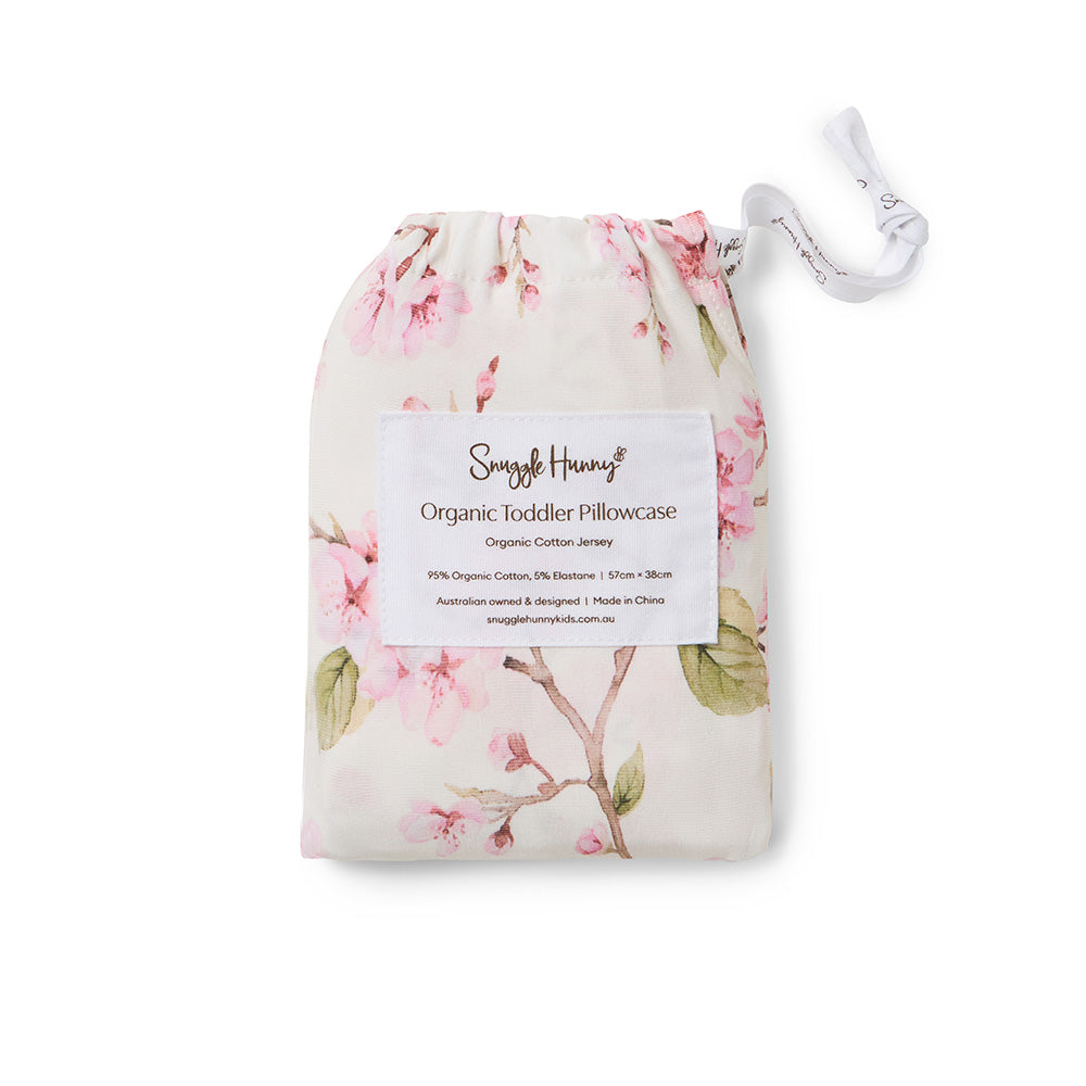 Cherry Blossom Organic Cotton Toddler Pillowcase - View 5