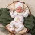 Christmas Pups Organic Snugglesuit Convertible Romper | Snuggle Hunny