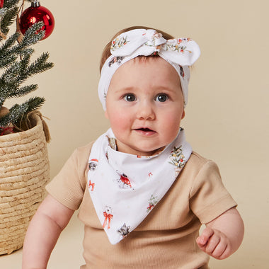 Christmas Pups Organic Dribble Bib | Snuggle Hunny