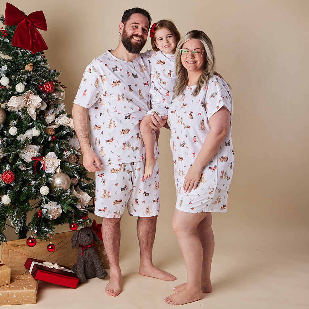 Christmas Pups Organic Womens PJ Set - View 10