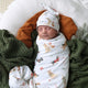 Christmas Pups Organic Jersey Wrap & Beanie Set - Thumbnail 8