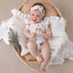 Christmas Pups Short Sleeve Organic Bodysuit with Frill - Thumbnail 2