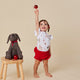 Christmas Pups Short Sleeve Organic Bodysuit with Frill - Thumbnail 11