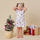 Christmas Pups Short Sleeve Organic Dress - Thumbnail 1