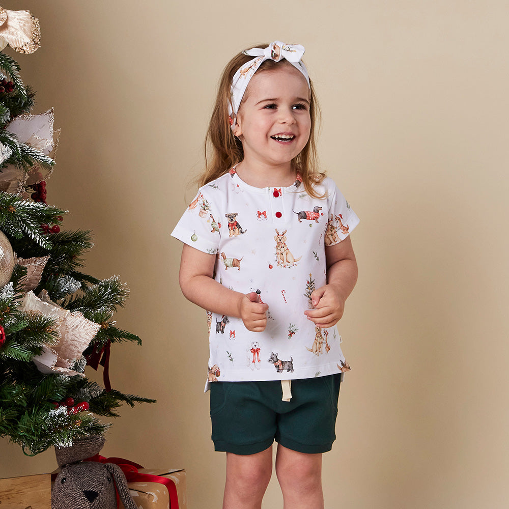 Christmas Pups Organic Short Sleeve Top - View 5