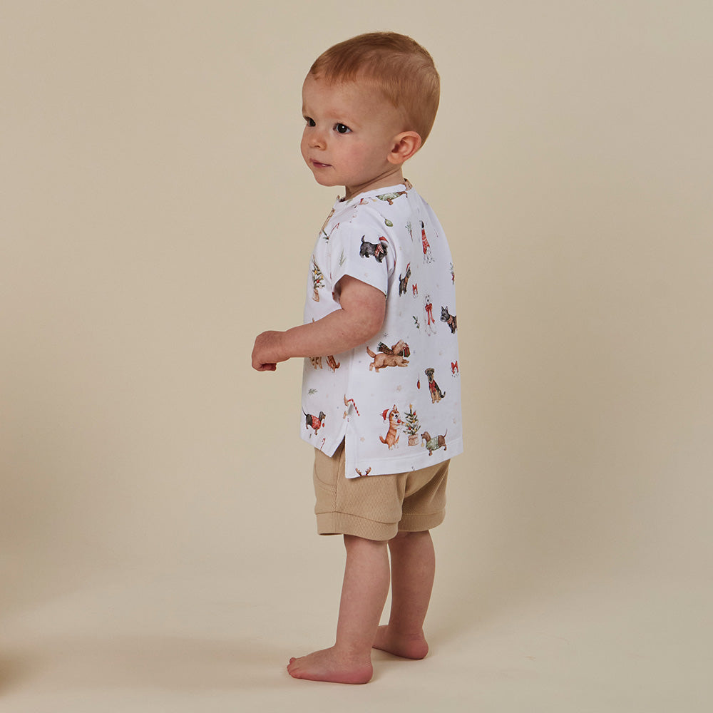 Christmas Pups Organic Short Sleeve Top - View 11