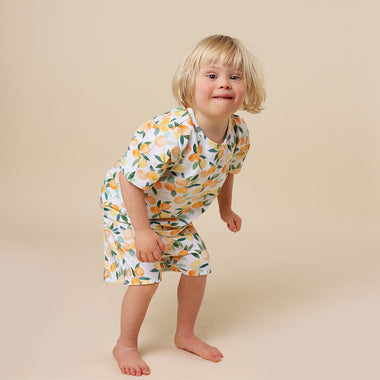 Citrus Squeeze Organic Kids PJ Set | Snuggle Hunny