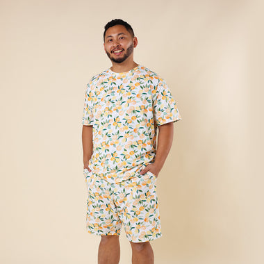 Citrus Squeeze Organic Mens PJ Set | Snuggle Hunny