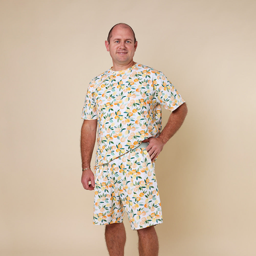 Citrus Squeeze Organic Mens PJ Set - View 2