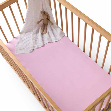 Lilac Organic Fitted Cot Sheet-Snuggle Hunny