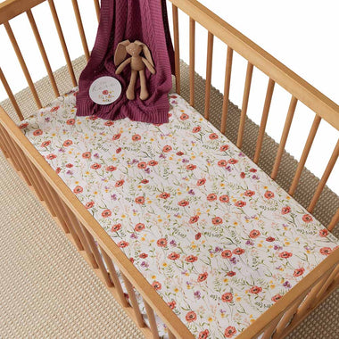 Cot Sheets - Meadow Organic Fitted Cot Sheet