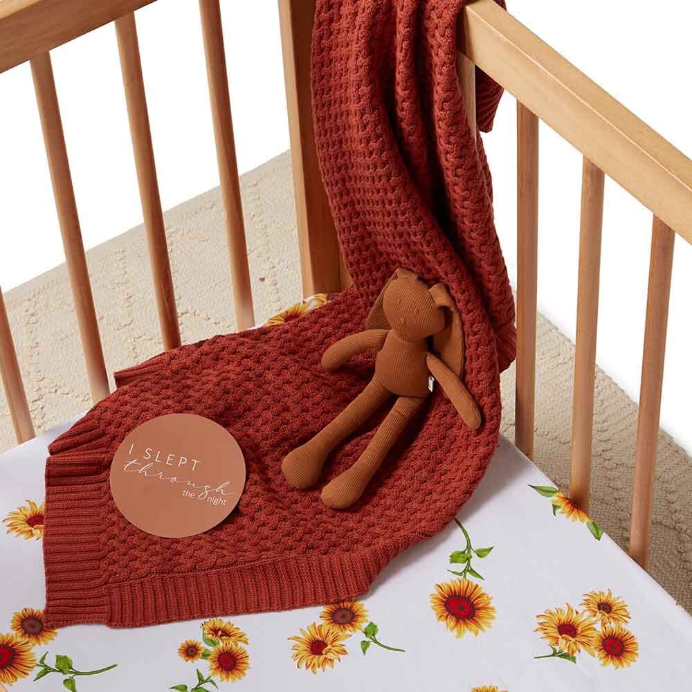 Sunflower Organic Fitted Cot Sheet - View 5