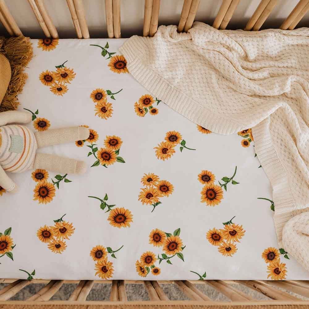 Sunflower Organic Fitted Cot Sheet - View 7