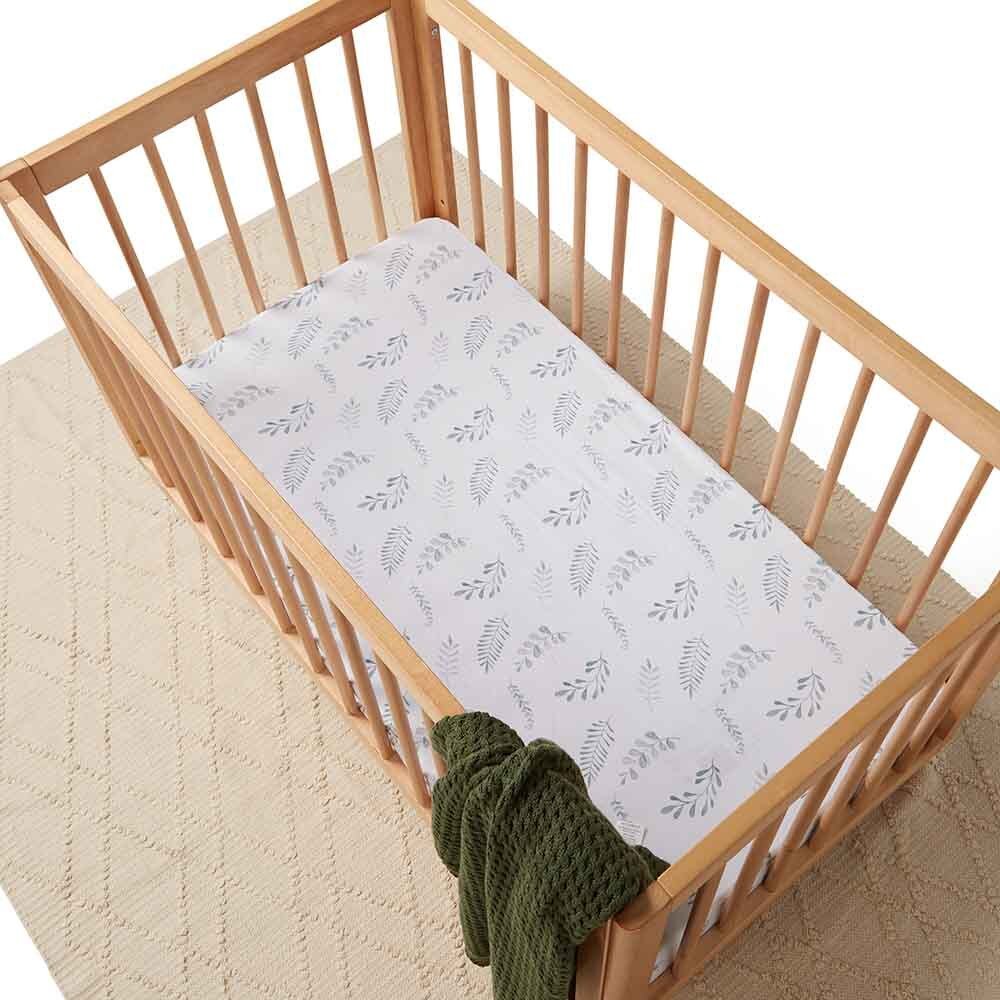 Wild Fern Organic Fitted Cot Sheet - View 4