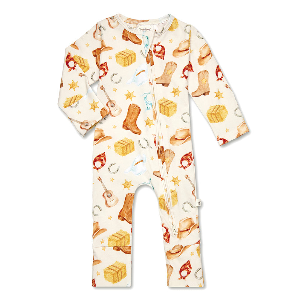 Cowboys Organic Snugglesuit Convertible Romper - View 2
